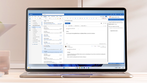 Surface laptop open running Script Lab Outlook add-in